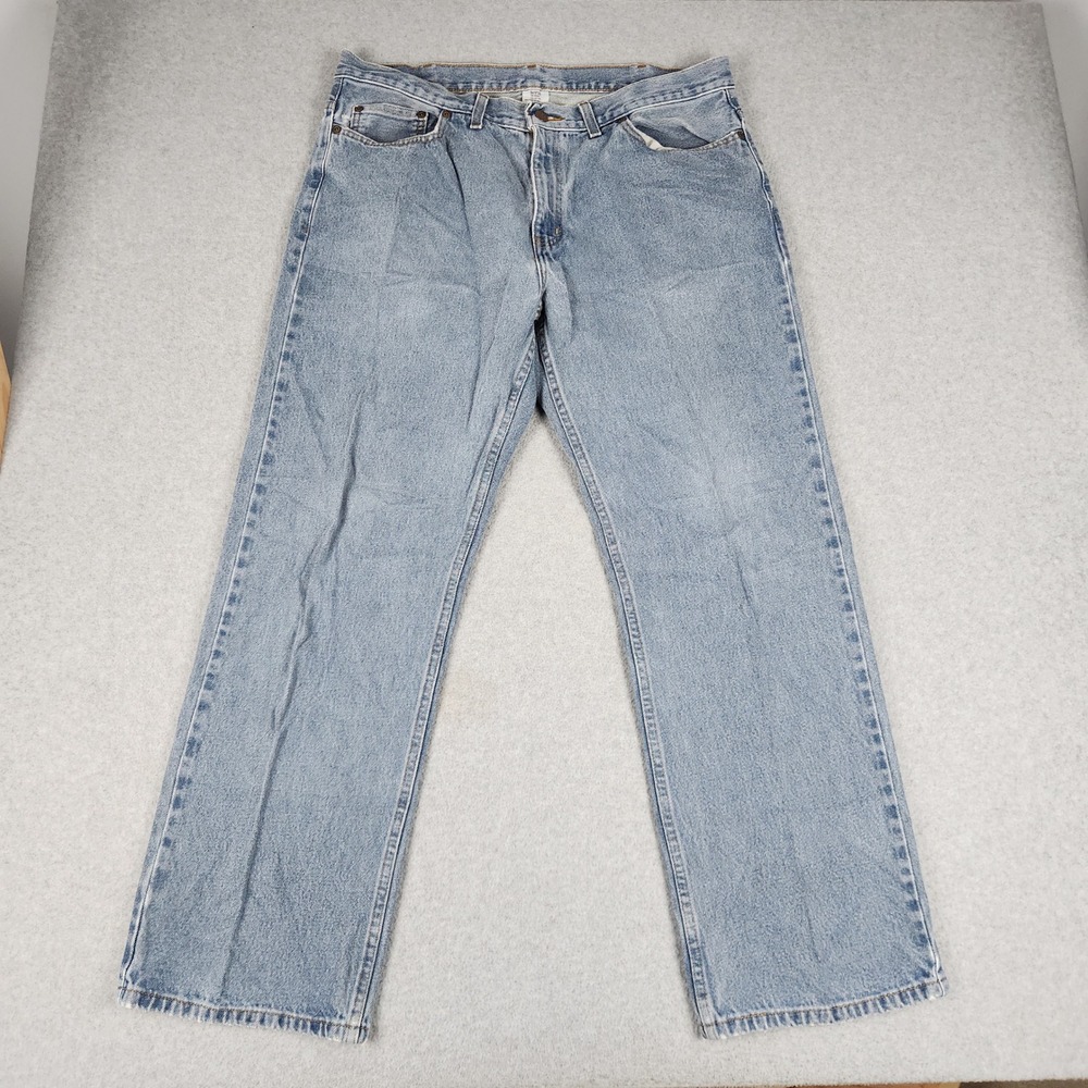 Faded Glory Jeans Mens 38x32 Blue Denim Medium Wash Relaxed Fit Straight Leg